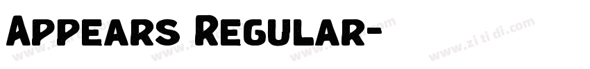 Appears Regular字体转换